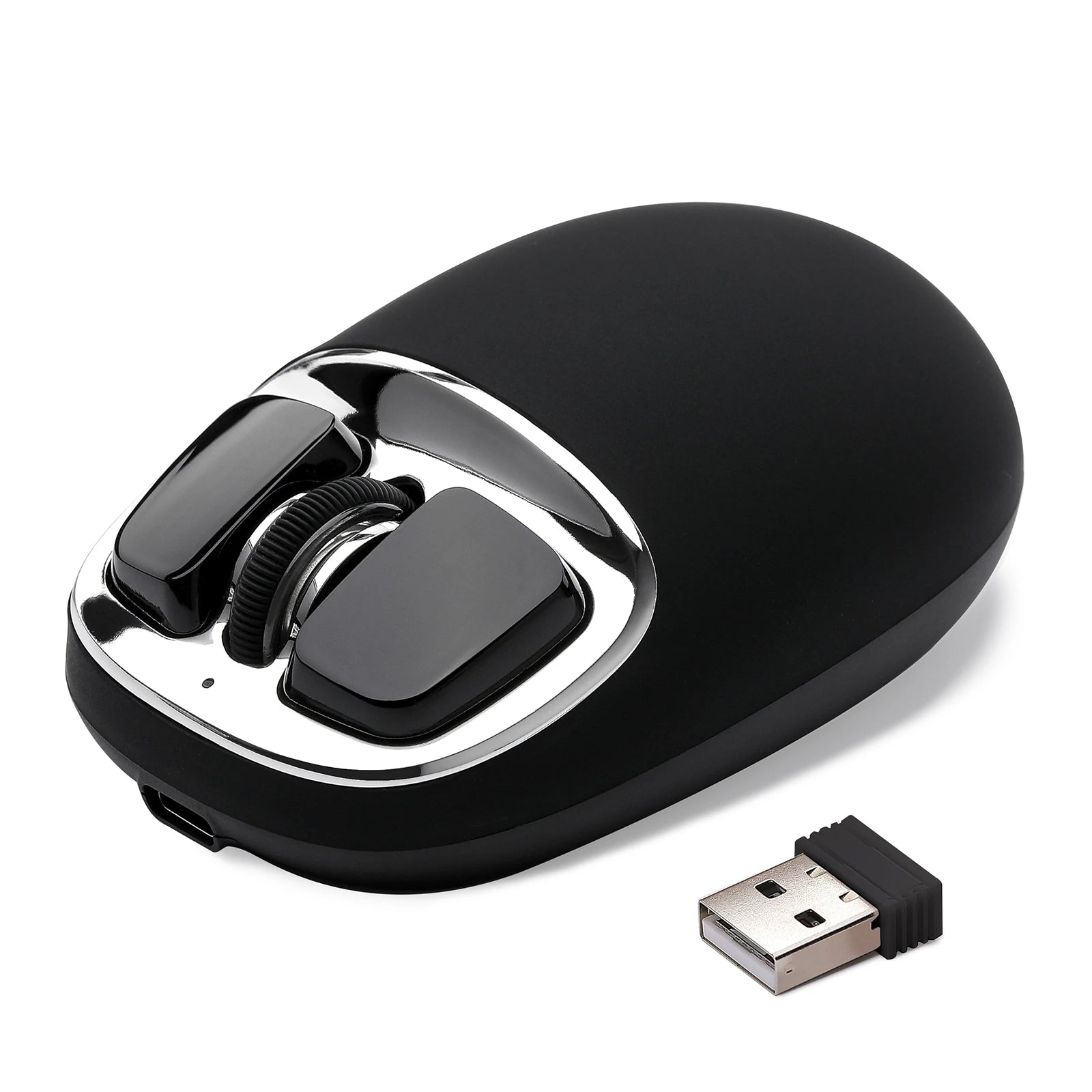 YUNZll C1 Silicone Wireless Mouse, Tri-Mode Bluetooth Mouse, Optical Tracking,Customize Mice for Laptop, Computer, iPad, MacBook