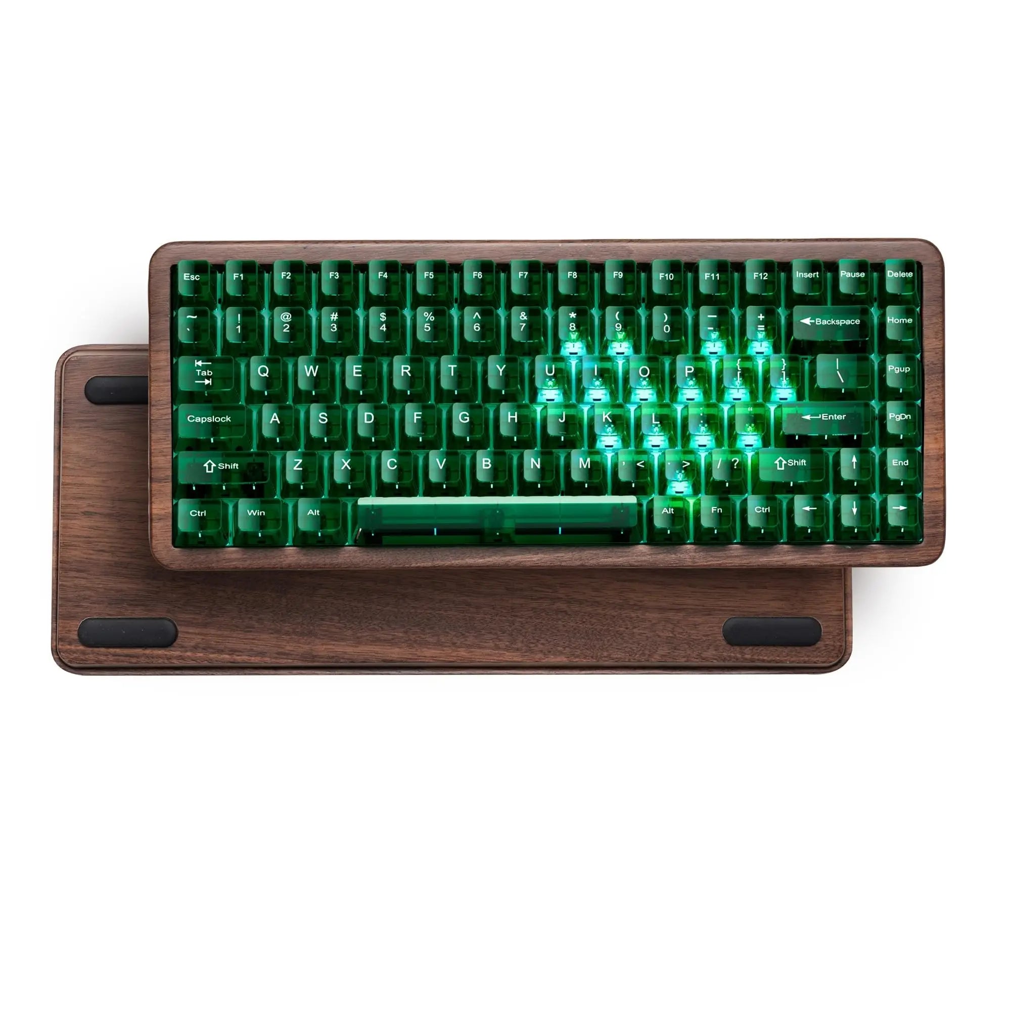 Womier WD75 V2 Fuji Mountain Theme 75% Keyboard with QMK/VIA Wood Gaming Keyboard Tri-Mode Wireless Mechanical RGB Hot Swap