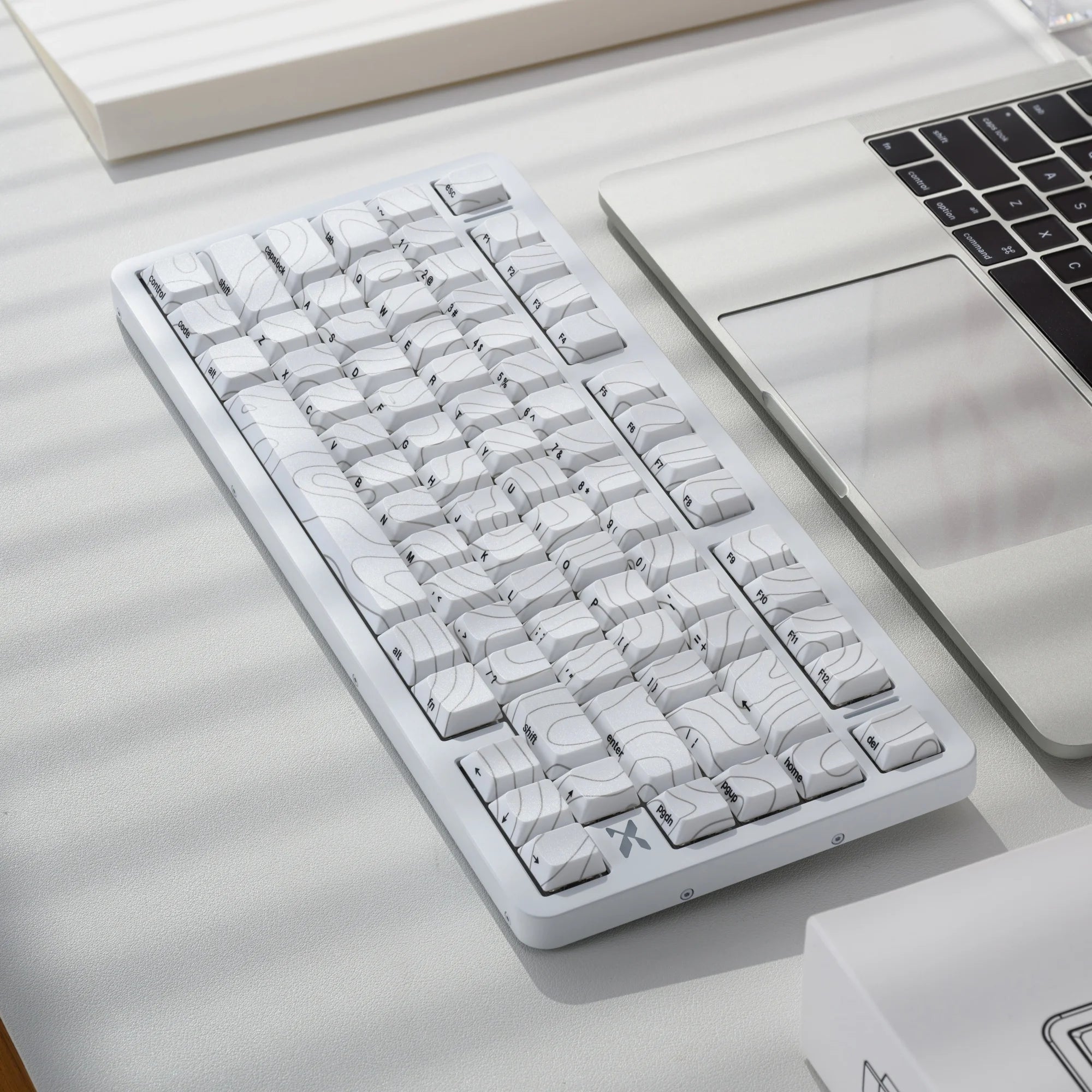 XVX L75 Air Low Profile Wireless RGB Mechanical Keyboard with IMD-TECH Keycaps Ultra Thin Body Backlit Light Transmission