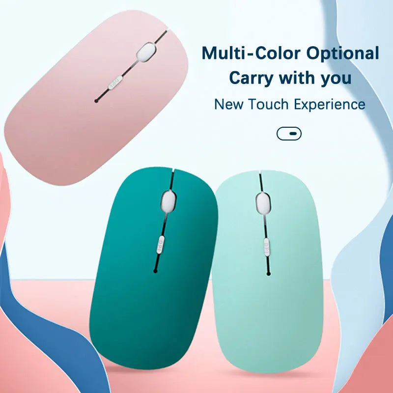Bluetooth-compatible Mouse Wireless Mouse Silent Computer Mice Portable for Laptop iPad Air Pro Tablet Working Gaming Mouse