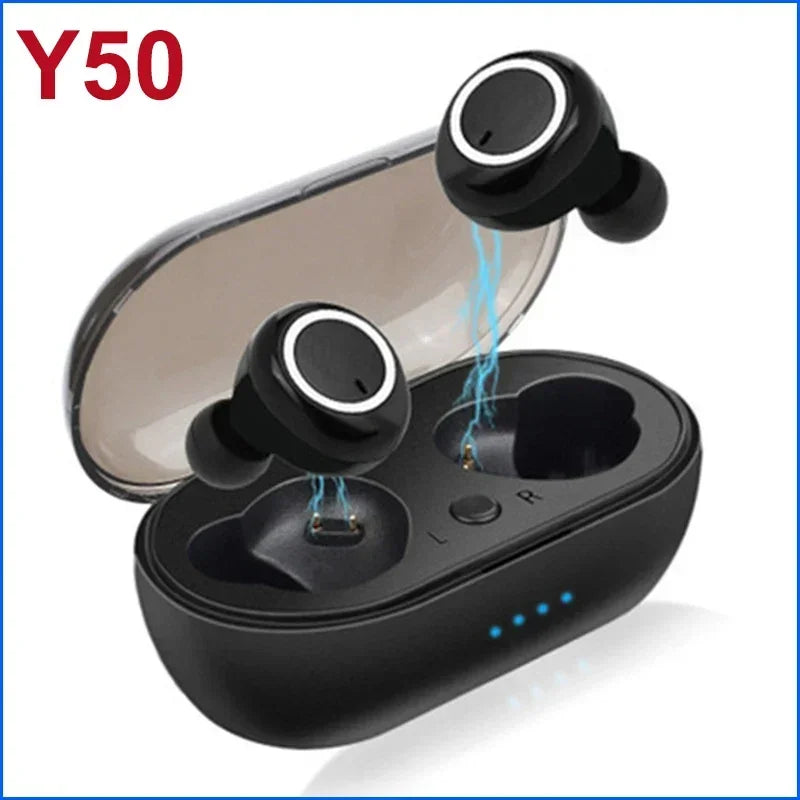 TWS Wireless Headphone V5.0 Earphone Bluetooth headphones Sport Stereo Waterproof Earbuds Headsets With Mic For Smartphones