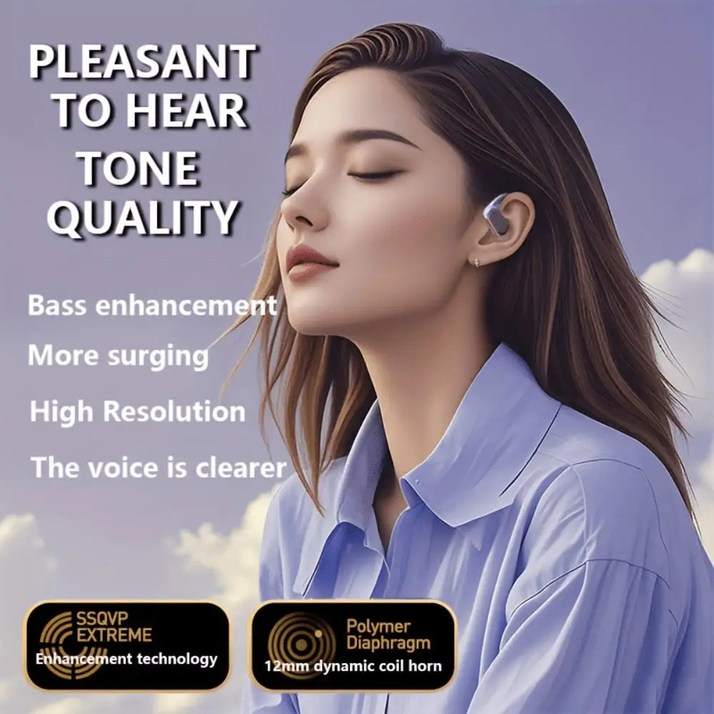 Original TWS clip-on sports headphones fasion comfortable headset music deep bass hanging Earbuds Apply to smartphones